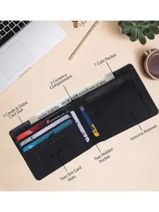 Provogue Men Textured Two Fold Wallet