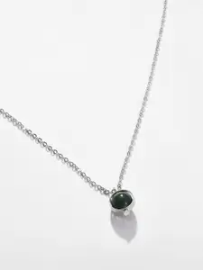 DressBerry Women Artificial-Stone Studded Charm Pendant With Chain