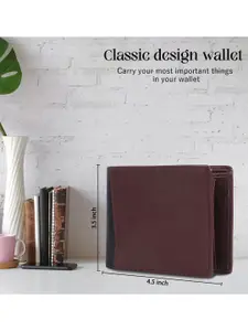 Provogue Men Textured Two Fold Wallet