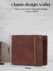 Provogue Men Textured Two Fold Wallet