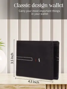 Provogue Men Textured Two Fold Wallet