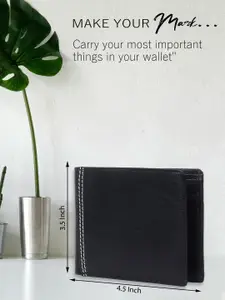 Provogue Men Textured Two Fold Wallet