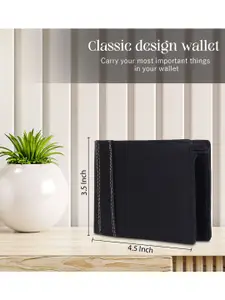 Provogue Men Textured Two Fold Wallet