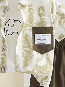 INCLUD Boys Printed Short Sleeves Shirt And T-shirt With Shorts