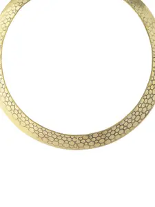 Silvermerc Designs Gold-Plated Honeycomb Choker Necklace
