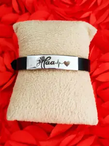 M Men Style Men Silver-Plated Wraparound Bracelet