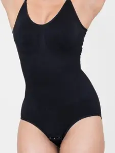 Shapercult Women Black Premium Snatched Bodysuit Body Shaper