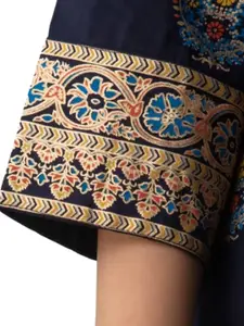 DMP FASHION Floral Printed Round Neck A Line Kurti