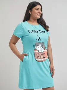 FFLIRTYGO Printed Nightdress