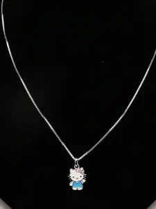 925 SILLER 925 Pure Silver Hello Kitty Inspired Chain Pendant