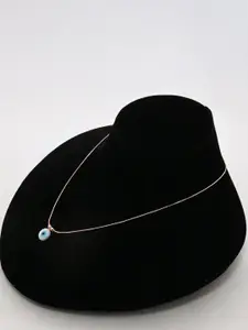 925 SILLER 925 Pure Silver Evil Eye Rose Gold Chain pendant