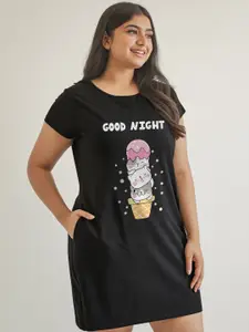 FFLIRTYGO Printed Nightdress