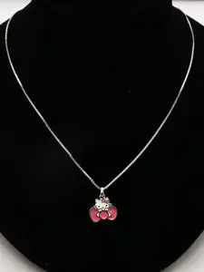 925 SILLER 925 Pure Silver Hello Kitty Inspired Chain Pendant