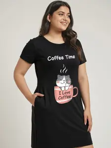 FFLIRTYGO Printed Nightdress