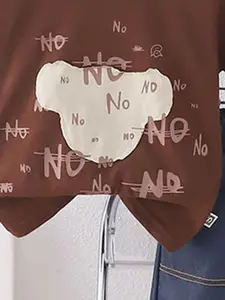 INCLUD Boys Graphic Printed Round Neck T-Shirt With Shorts