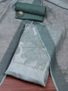 Biba Floral Embroidered Pure Cotton Unstitched Dress Material