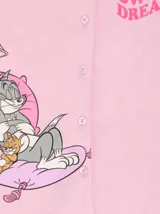 Pantaloons Junior Girls Graphic Printed Shirt & Shorts Night suit