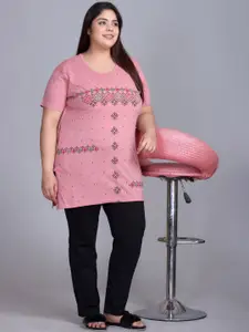 IN Love Women Round Neck T-shirt Night suit