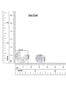 Kicky And Perky 925 Sterling Silver Rhodium-Plated Artificial Stones Pendant with Chain