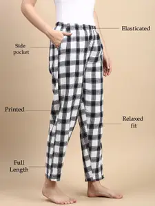 Kryptic Pack Of 2 Pure Cotton Mid-Rise LoungePants