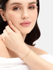 DressBerry 18kt Gold Plated with CZ Charm Bracelet