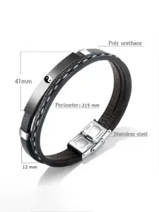 M Men Style Men Handcrafted Wraparound Bracelet