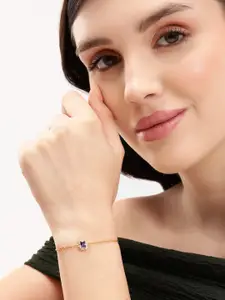 DressBerry 18kt Gold Plated with CZ Charm Bracelet