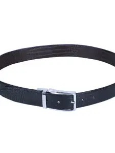 Calvadoss Men Textured Leather Reversible Formal Belt