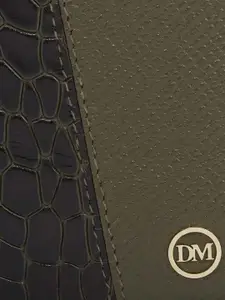 Da Milano Men Textured Leather Two Fold Wallet