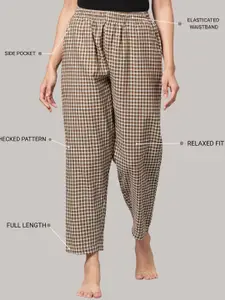 Kryptic Pack Of 2 Pure Cotton Mid-Rise Lounge Pants