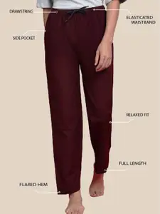 Kryptic Pack Of 2 Checked Pure Cotton Mid-Rise Lounge Pants