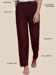 Kryptic Pack Of 2 Pure Cotton Mid-Rise Lounge Pants