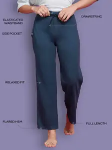 Kryptic Pack Of 2 Pure Cotton Mid-Rise LoungePants