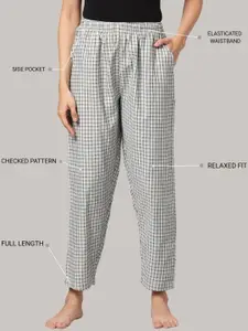 Kryptic Pack Of 2 Pure Cotton Mid-Rise Lounge Pants