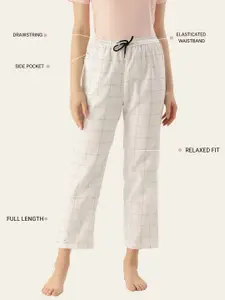 Kryptic Women Pack Of 2 Pure Cotton Mid-Rise Lounge Pants