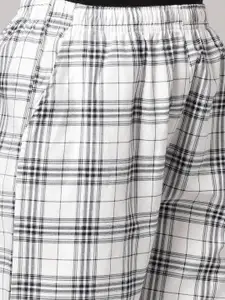 Kryptic Women Pack Of 2 Pure Cotton Mid-Rise Lounge Pants