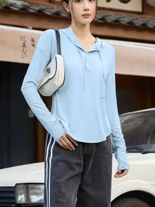 StyleCast Women Solid Hood Top