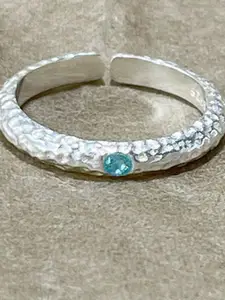 StyleCast Silver-Toned Artificial Stones-Studded Finger Ring