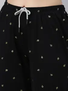 Kryptic Pack Of 2 Printed Pure Cotton Relaxed-Fit Lounge Pants