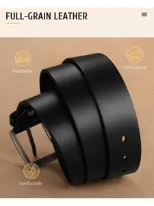 The Roadster Lifestyle Co. Set Of 2 Leather Textured Formal Belts