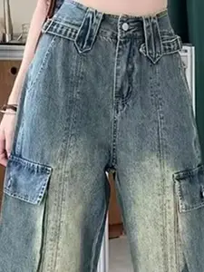 StyleCast Women Highly Distressed Heavy Fade Jeans