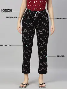 Kryptic Pack Of 2 Printed Pure Cotton Relaxed-Fit Lounge Pants