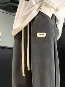 StyleCast Men Solid Relaxed Fit Mid Rise Drawstring Closure  Joggers