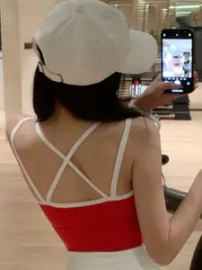 StyleCast x Revolte Women Round Neck Fitted Crop Top