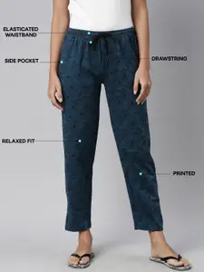 Kryptic Pack Of 2 Printed Pure Cotton Relaxed-Fit Lounge Pants