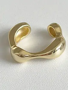 StyleCast Elegant Rose Gold-Plated Adjustable Finger Ring