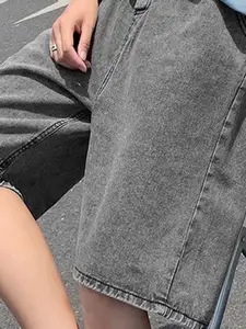 StyleCast Men Regular Fit Mid-Rise Denim Shorts