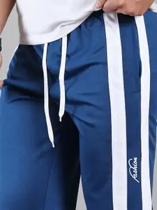 Moda Rapido Men Striped Mid Rise Track Pants