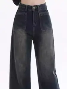 StyleCast Women Cotton Highly Distressed Light Fade Jeans