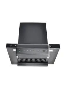 Prestige Edge 600 Black Glass Digital Display Touch Control 180W 1200m3/Hr Chimney